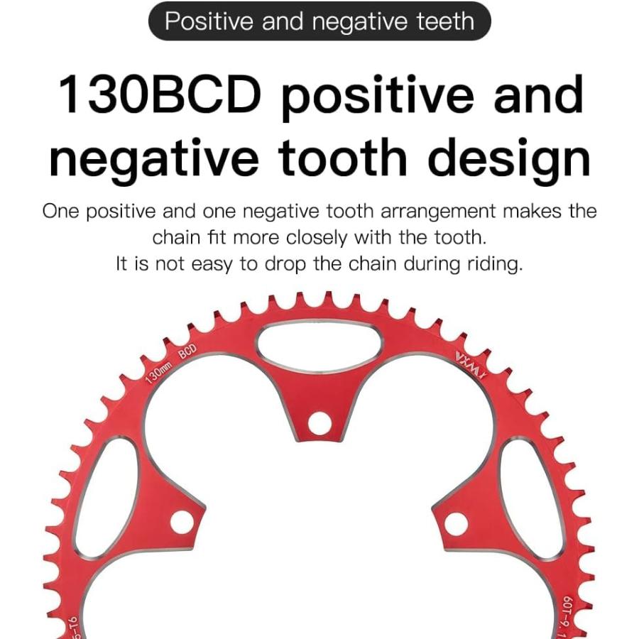 Plateau De Pédalier Vélo Route 130 BCD - 38T à 60T - Pour 8 à 12 Vitesses - Alliage CNC