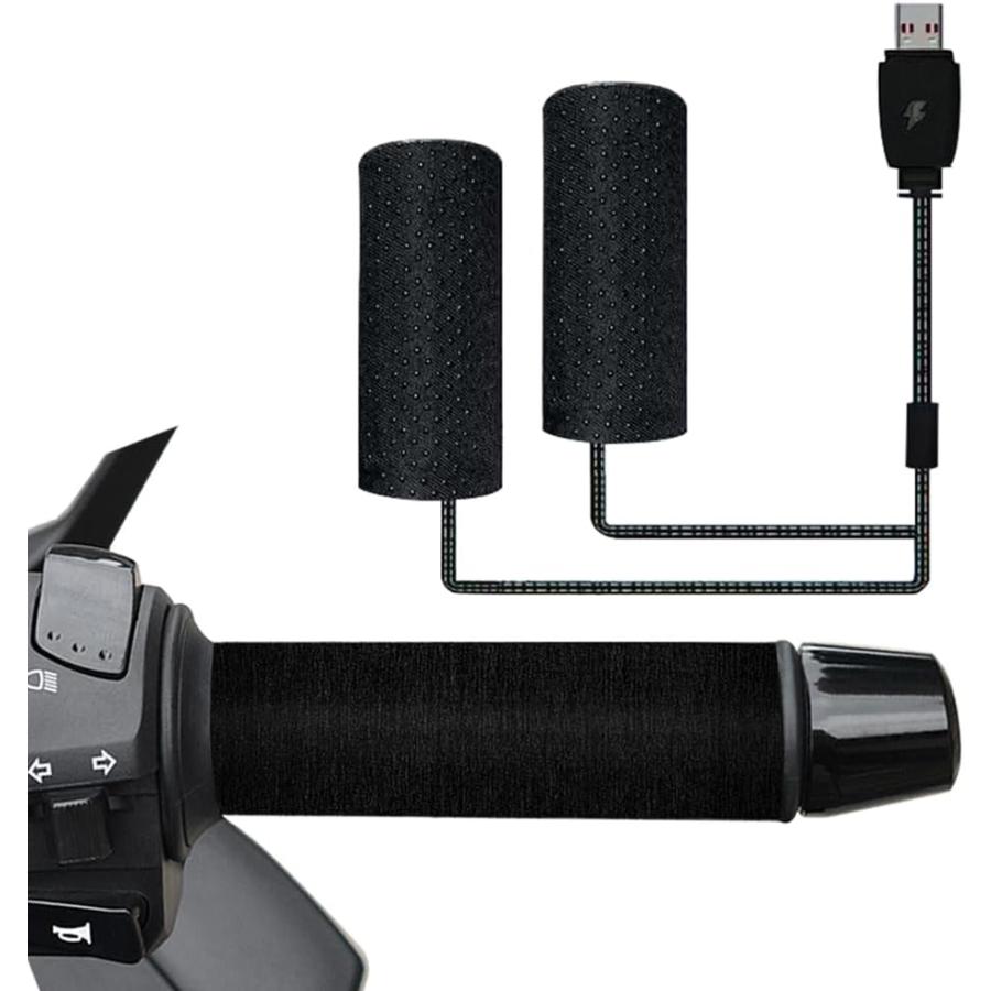 グリップヒーター 巻き付け式 オートバイ用 USBグリップヒーター