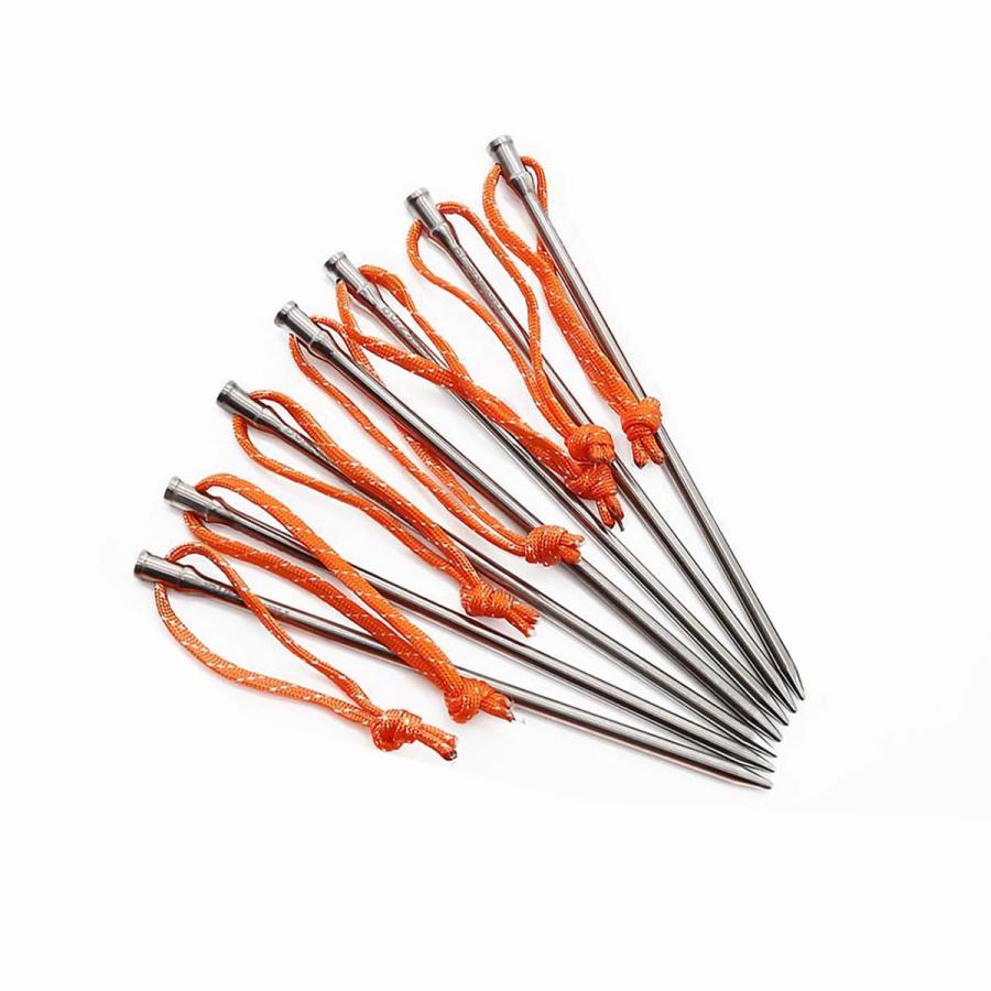 Hawk Zing テント用天幕用のチタン製ペグ7個組セットナイロン