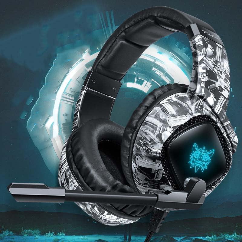 迷彩潮流ゲームヘッドセット-ヘッドセット/有線自由回転ノイズ低減