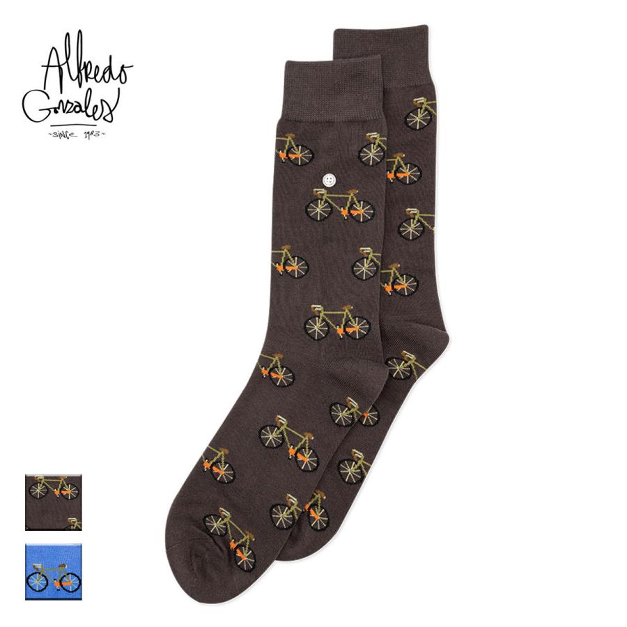 アルフレッドゴンザレス 靴下 メンズ レディース ブランド おしゃれ ソックス クルーソックス 自転車 総柄 長め 長い かわいい 茶色 水色 Afg Ag Sk Bic 01 Blueism 通販 Yahoo ショッピング