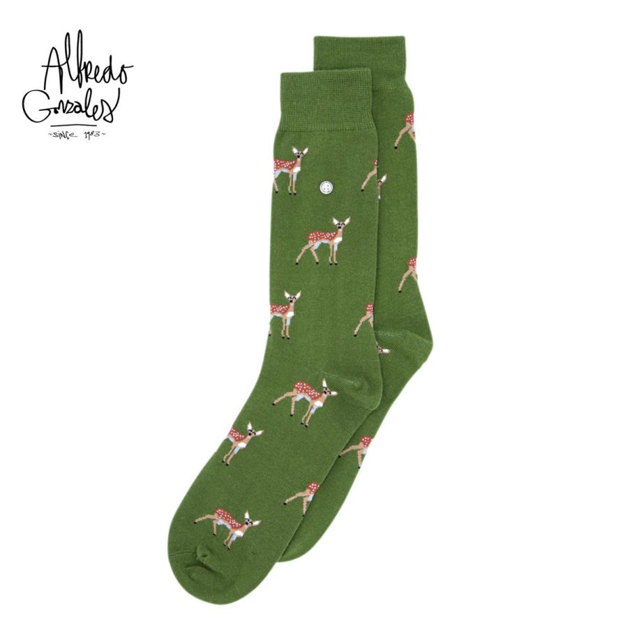 アルフレッドゴンザレス 靴下 メンズ レディース ブランド おしゃれ ソックス クルーソックス 鹿 シカ しか 総柄 長め 長い かわいい カーキ Afg Ag Sk Dee 01 Blueism 通販 Yahoo ショッピング