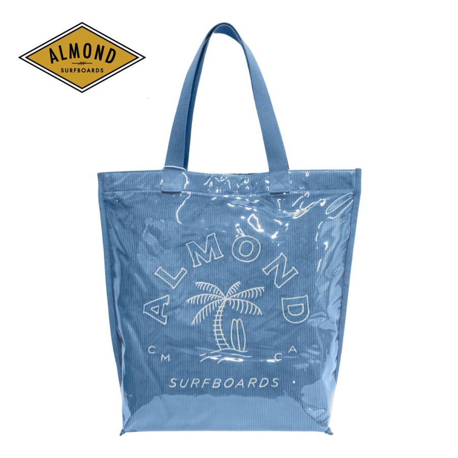 アーモンド トートバッグ ブランド ナイロン メンズ レディース Pvc バッグ トート コーデュロイ 撥水 防水 ビーチバッグ プール パームツリー Alm Alc 001 Blueism 通販 Yahoo ショッピング