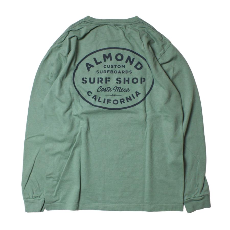 アーモンド Tシャツ 長袖 メンズ レディース ブランド おしゃれ 長袖tシャツ ロングtシャツ ロンt 日本製 ロゴ バックプリント サーフ 白 Alm Ls05w Blueism 通販 Yahoo ショッピング