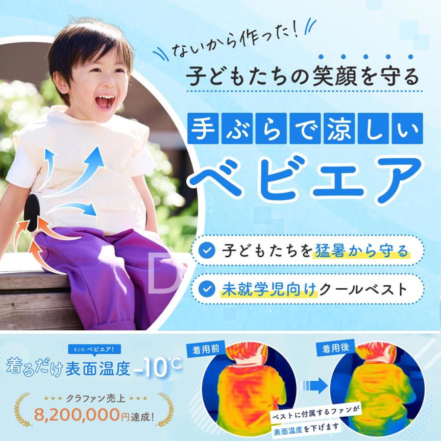 クールベスト 子供 ファンベスト ファン付きベスト 熱中症対策 子供用
