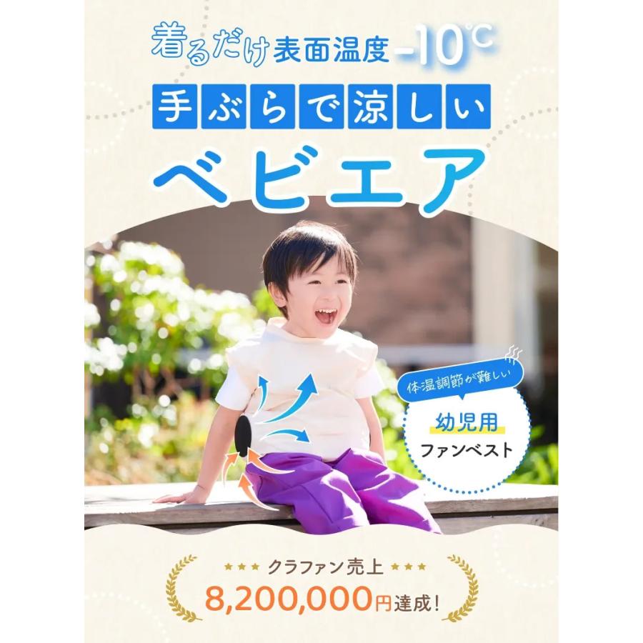 クールベスト 子供 ファンベスト ファン付きベスト 熱中症対策 子供用