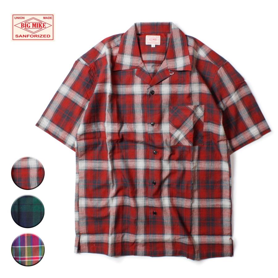 チェックシャツ メンズ 半袖 コットン ブランド ビジネス オープンカラーシャツ 開襟 ワークシャツ シャツ カジュアル アメカジ 赤 緑 Bgm Blueism 通販 Yahoo ショッピング