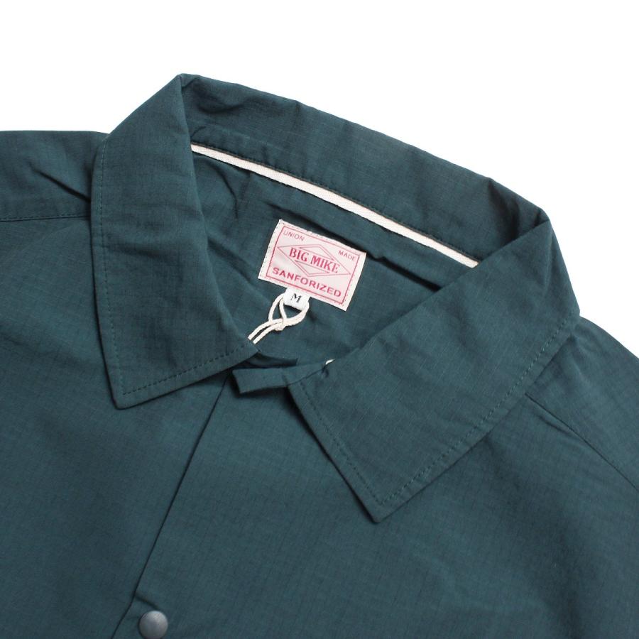 ビッグマイク コーチジャケット 半袖 メンズ 春 夏 ブランド リップストップ ワークシャツ 無地 おしゃれ アメカジ 黒 緑 黄色 Bgm Blueism 通販 Yahoo ショッピング