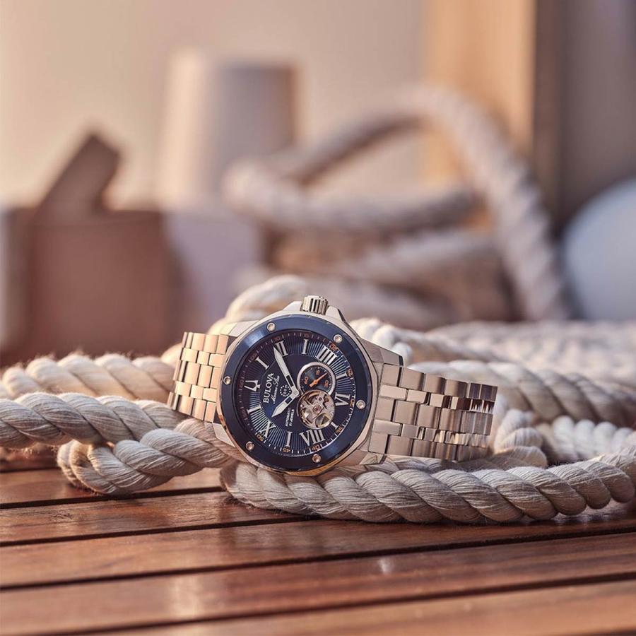 Marine Star ブローバ 腕時計 マリンスター 時計 ブランド 45mm メンズ