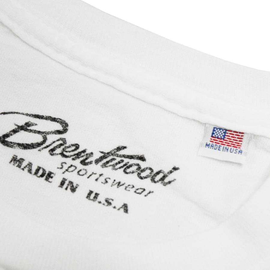 Tシャツ メンズ 半袖 アメカジ ホワイト Brentwood ブレントウッド WHITE アメリカ製 USA レディース ユニセックス MINNESOTA｜blueism-y｜04