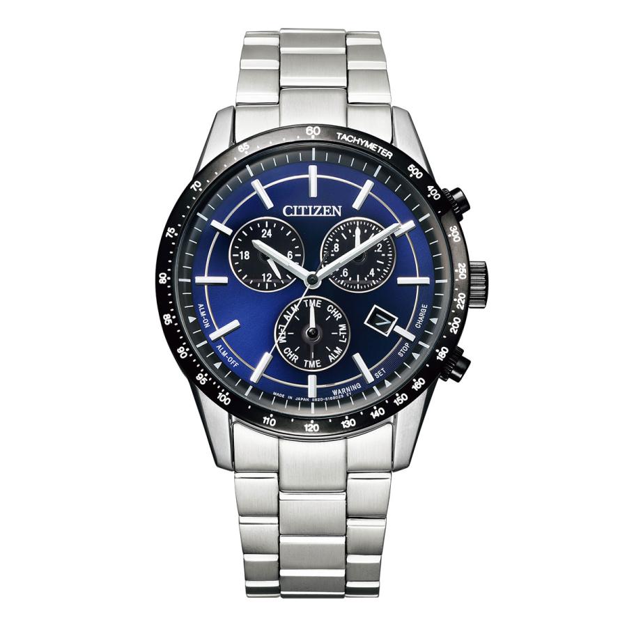 シチズン 腕時計 メンズ 高級 シチズンコレクション おしゃれ ブランド 時計 エコドライブ 丸型 クロノグラフ ステンレス 日本製 光発電 夜光 青｜blueism-y｜02