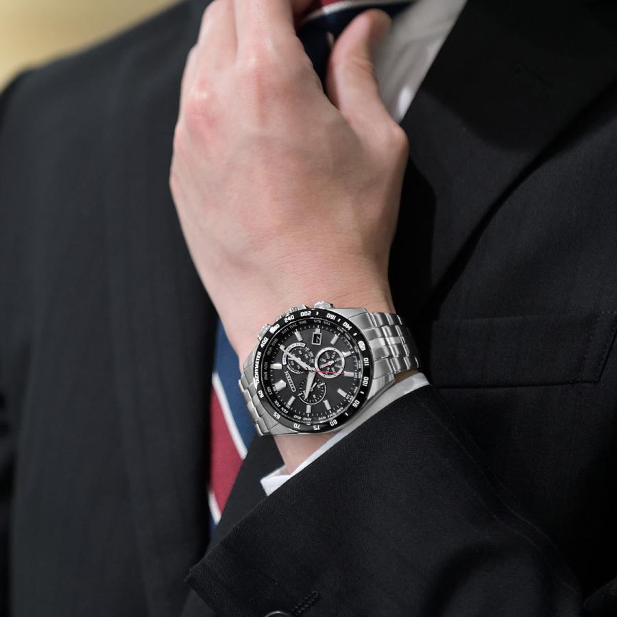 CITIZEN Eco-Drive クロノグラフ腕時計動作確認済 CITIZEN COLLECTION シチズン 腕時計 メンズ 高級 シチズン