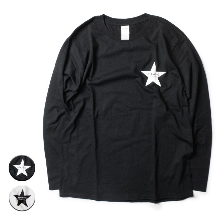 Tシャツ 長袖 メンズ ブランド レディース おしゃれ ロンt 星 星柄 スター 黒 白 Dwg Starlstee Blueism 通販 Yahoo ショッピング
