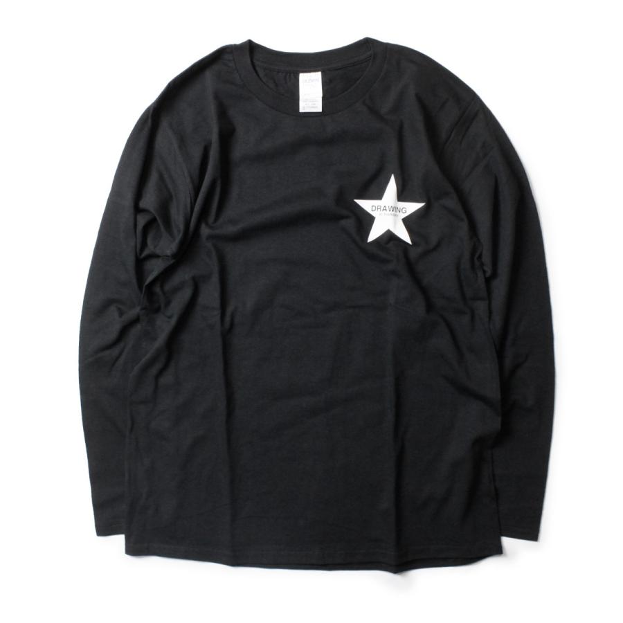 Tシャツ 長袖 メンズ ブランド レディース おしゃれ ロンt 星 星柄 スター 黒 白 Dwg Starlstee Blueism 通販 Yahoo ショッピング