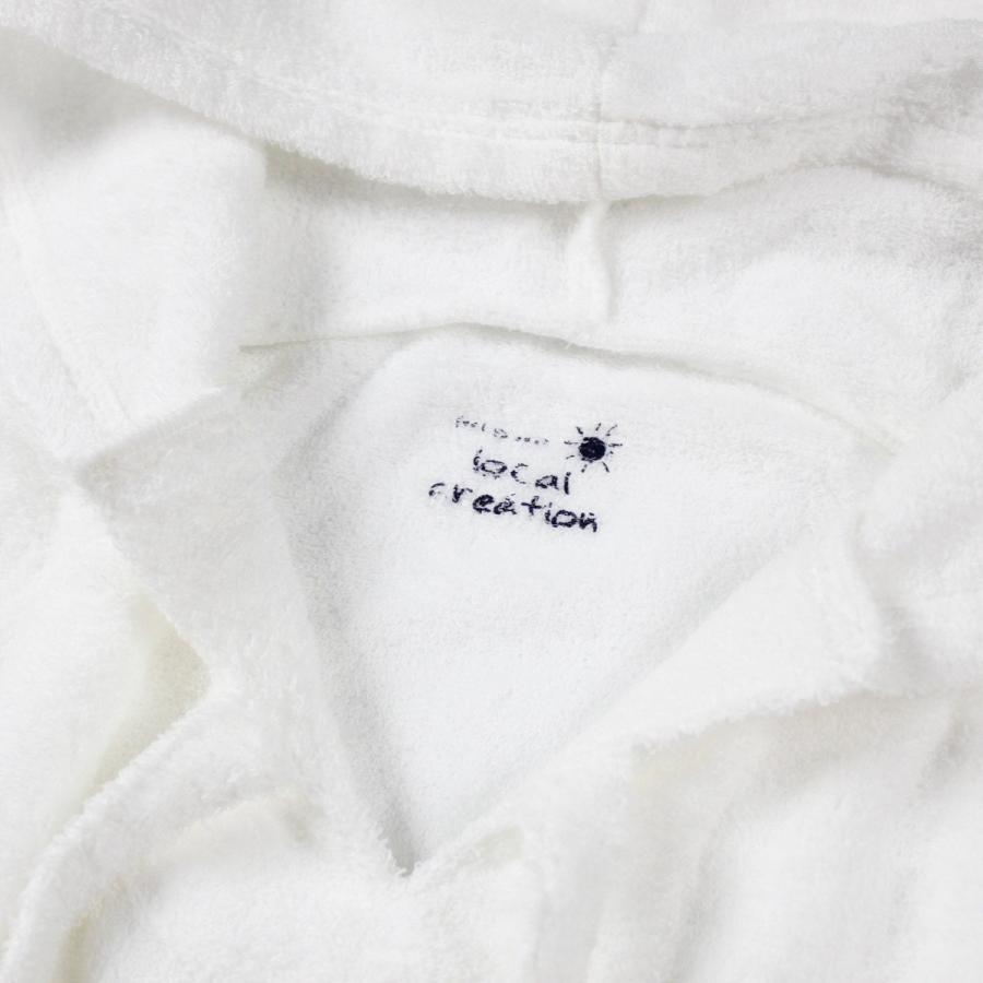 パーカー ルームウェア パイル地 プルオーバー 長袖 メンズ レディース 今治タオル 日本製 ロゴ サーフ Feel So Easy ホワイト Fse Lc 001 Blueism 通販 Yahoo ショッピング