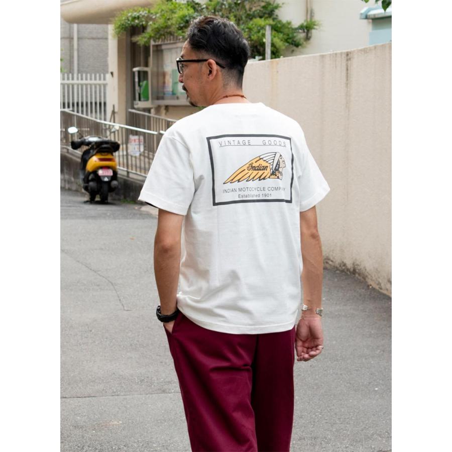 ビンテージ】90's Indian Motocycle プリントTシャツ 白