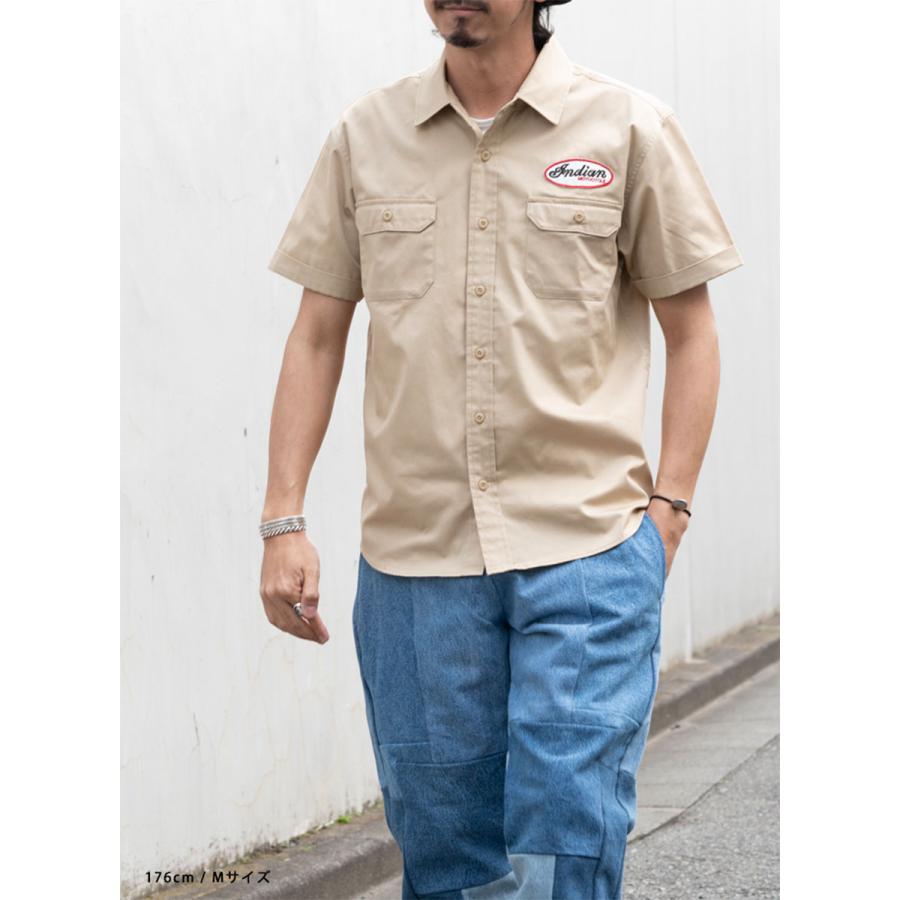 INDIAN（インディアン） インディアンモトサイクル シャツ 半袖