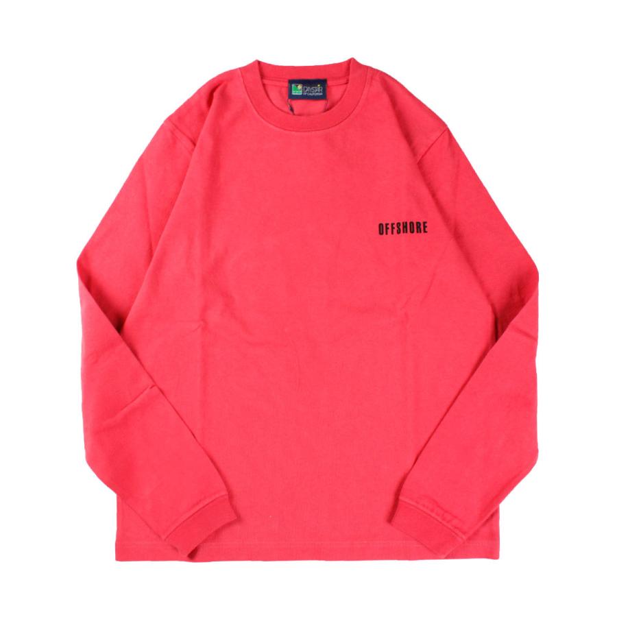 オフショア Tシャツ 長袖 メンズ レディース ブランド おしゃれ ロンt ロングtシャツ ロゴ 胸ロゴ バックプリント サーフ サーフブランド 赤 Ofs Os22 2ds 003 Blueism 通販 Yahoo ショッピング