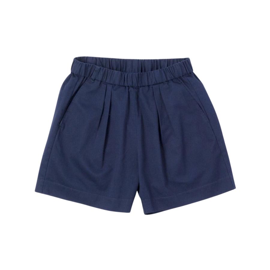 ショートパンツ(紺色) MEN Thick&Thin Stretch ショートパンツ ネイビー