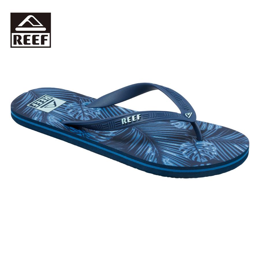 Reef リーフ ビーチサンダル メンズ ブランド おしゃれ サンダル ヤシの木 ヤシ デザイン 柄 ラバー カジュアル アウトドア サーフ ネイビー Ref Ci4074 Blueism 通販 Yahoo ショッピング