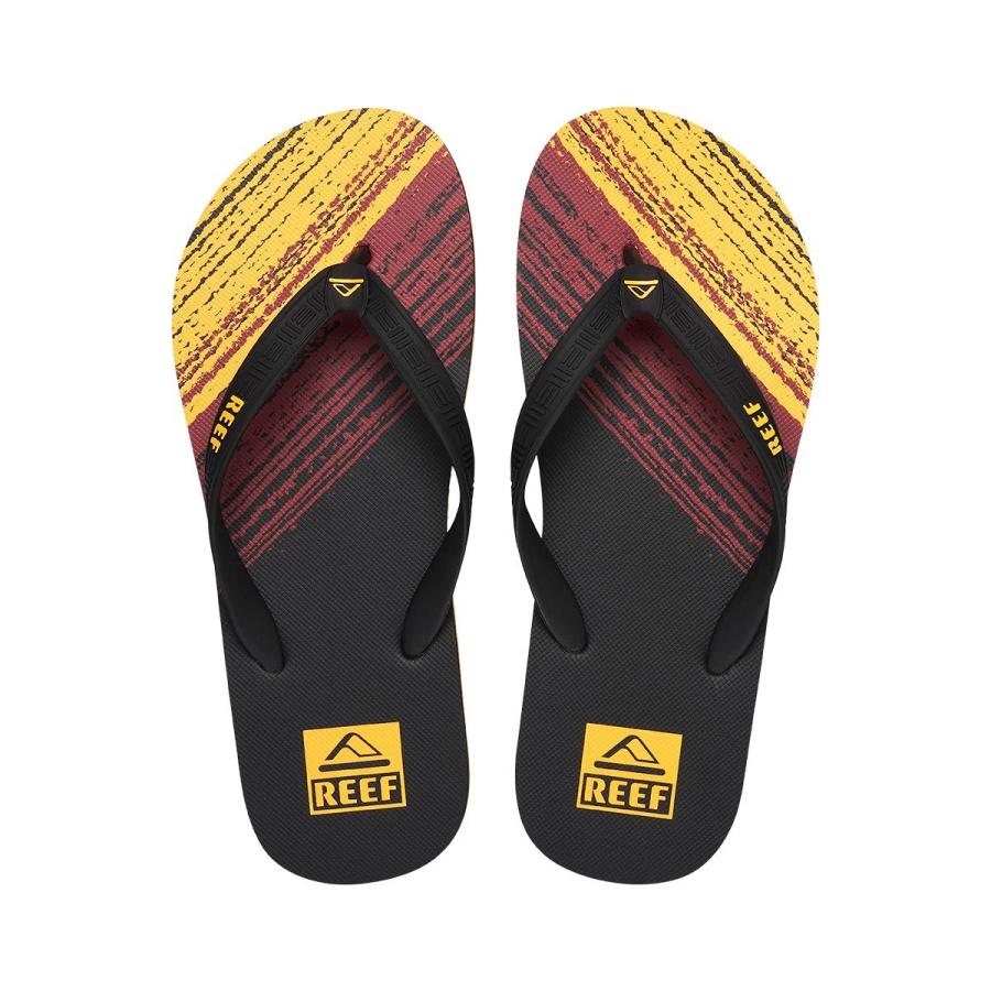 Reef リーフ ビーチサンダル メンズ ブランド おしゃれ サンダル ストライプ ストライプ柄 ラバー サーフ サーフブランド 黒 赤 サンセット Ref Ci6547 Blueism 通販 Yahoo ショッピング
