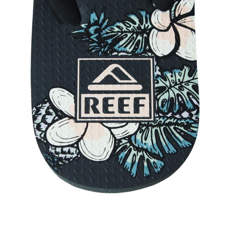 REEF リーフ ビーチサンダル レディース ブランド おしゃれ サンダル 花柄 花 フラワー プルメリア ボタニカル デザイン 柄 サーフ 黒｜blueism-y｜07