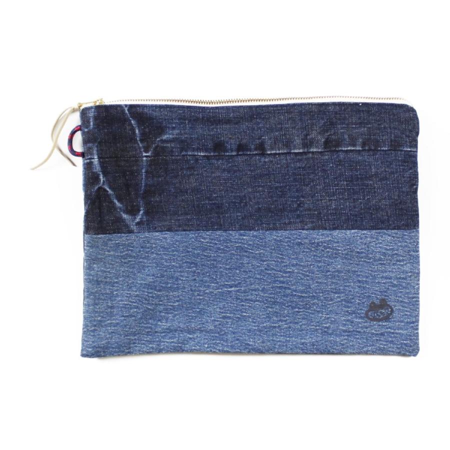 JAPAN BLUE JEANSE デニムクラッチバッグ feel so easy good things for relaxing クラッチバッグ メンズ