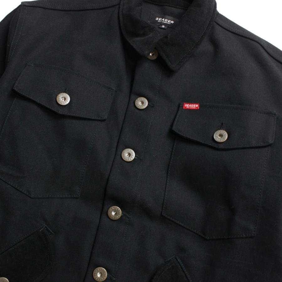 ランチジャケット メンズ ブランド おしゃれ ランチコート キャンバス ワークジャケット サーフ アメカジ バイク アウトドア サーフブランド 黒 Sgr 002 Blueism 通販 Yahoo ショッピング