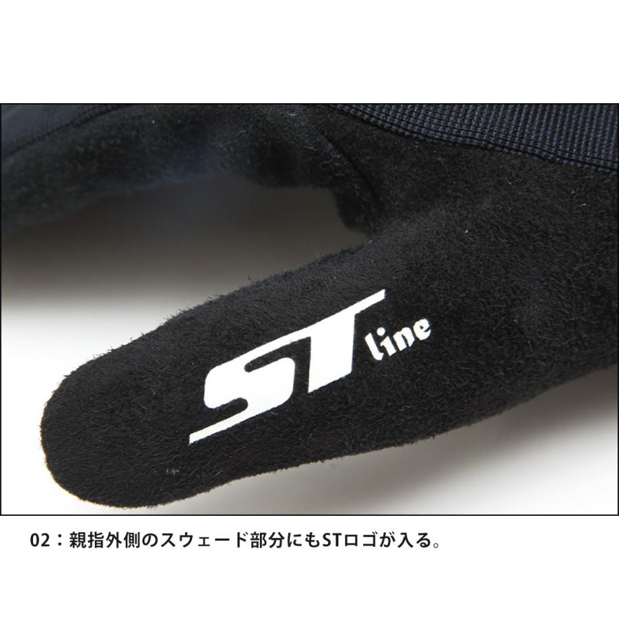 自転車 グローブ 手袋 ブランド STline エスティライン スマホ対応 スカル柄 迷彩柄 スウェード ピスト BMX スケートボード バイク 黒の画像