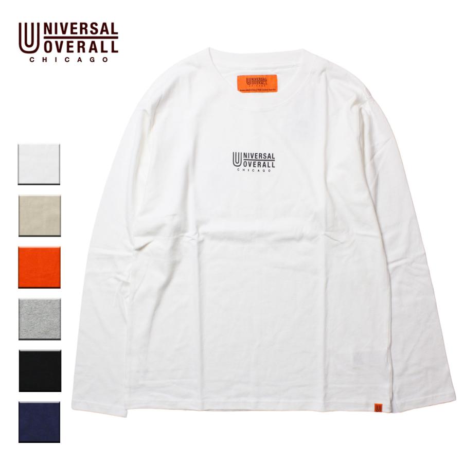 ユニバーサルオーバーオール Tシャツ 長袖 ブランド おしゃれ メンズ レディース ロンt ロングスリーブ カジュアル 無地 白 黒 紺 Uvs U9332 Blueism 通販 Yahoo ショッピング
