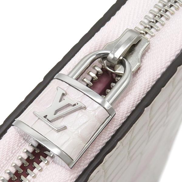 ルイ ヴィトン ジッピーウォレット クロコダイルブリリアント フューシャ ピンク 長財布 LOUIS VUITTON - ルイ ヴィトン ジッピーウォレット クロコダイル