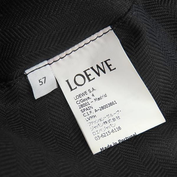 LOEWE（ロエベ） ハット フィッシャーマンハット ラムスキン ブラック 