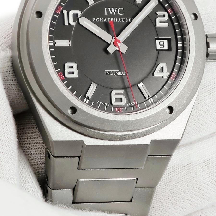 IWC(INTERNATIONAL WATCH CO) 腕時計 インヂュニア IW322702 メンズ チタン/AMG 黒 インヂュニア 【3年保証】 IWC AMG IW322702 OH済 コラボ ブラック 黒