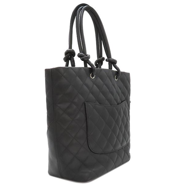 CAMBON シャネル トートバッグ カンボンライン ミディアム レザー