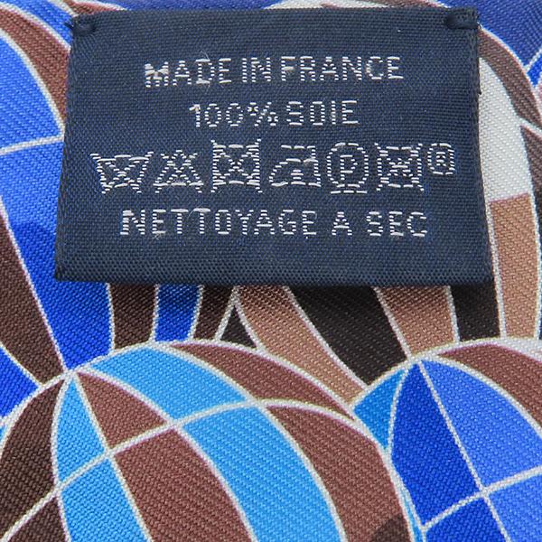 HERMES（エルメス） スカーフ ツイリー シルク ネイビー 【LES FOLIES