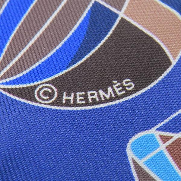 HERMES（エルメス） スカーフ ツイリー シルク ネイビー 【LES FOLIES