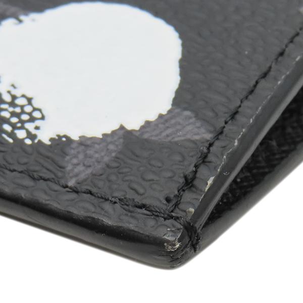 ルイヴィトン LOUIS VUITTON ケース LV×YK カード ホルダー レザー モノグラムエクリプス ブラック×グレー マットブラック金具 黒 フラグメントケース 水玉 ドット 草間彌生 M81930  RFID 【保存袋】【中古】 LOUIS VUITTON（ルイ・ヴィトン） コインケース LV×YK コインカード