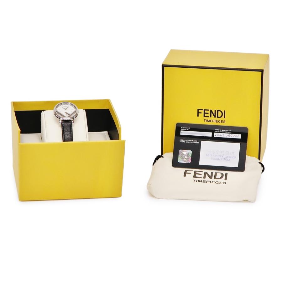 フェンディ エフ イズ フェンディ ラナウェイ 28MM F710024011 未使用 ホワイト クオーツ レディース 腕時計 FENDI（フェンディ） 【3年保証】 エフ イズ ラナウェイ 28MM