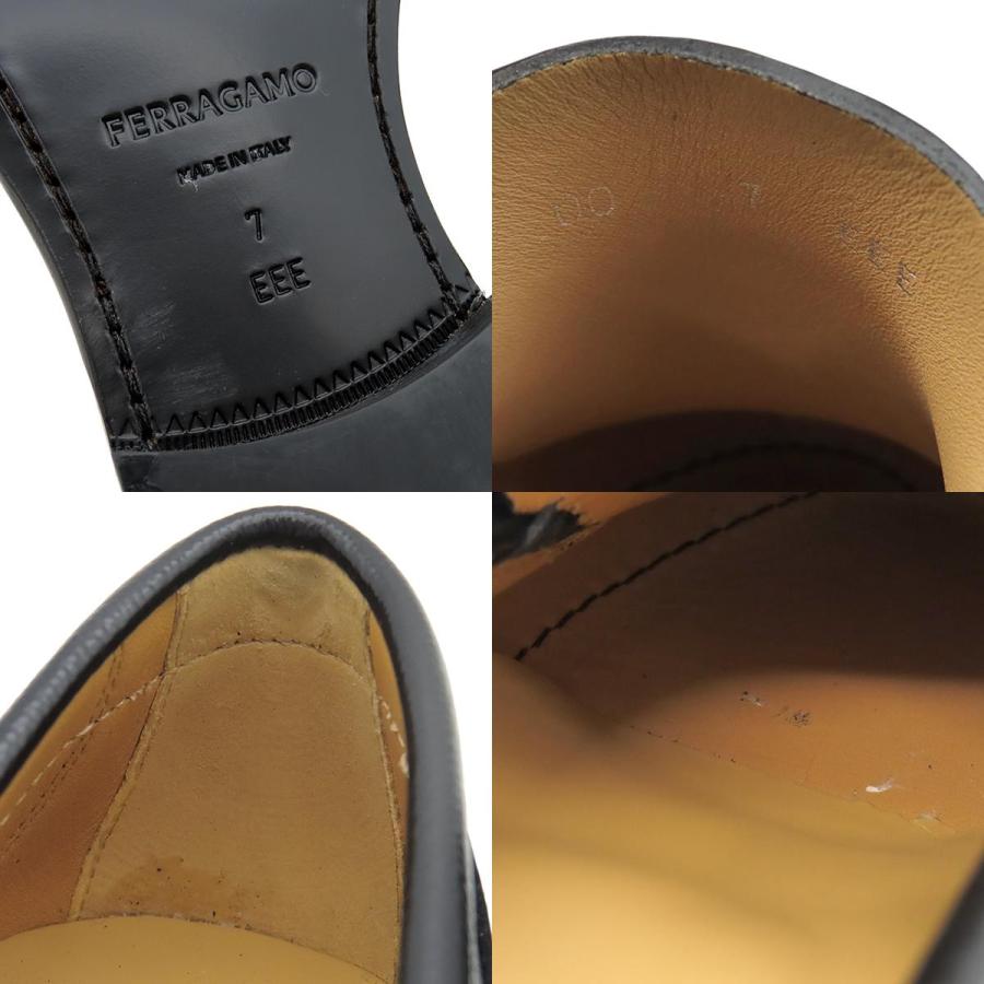 FERRAGAMO（フェラガモ） ローファー FORT ガンチーニ レザー ブラック 