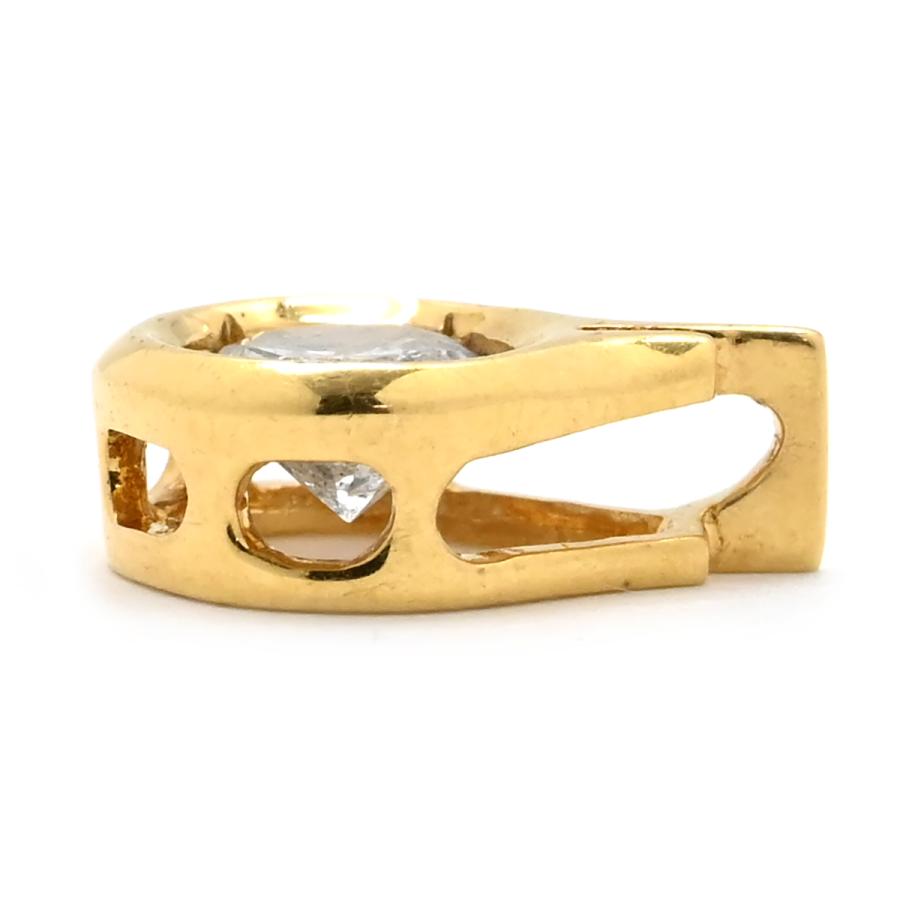 ペンダントトップ ダイヤモンド 0.29ct ゴールド ブリリアントカット 750 18K ネックレストップ ペンダントヘッド_2