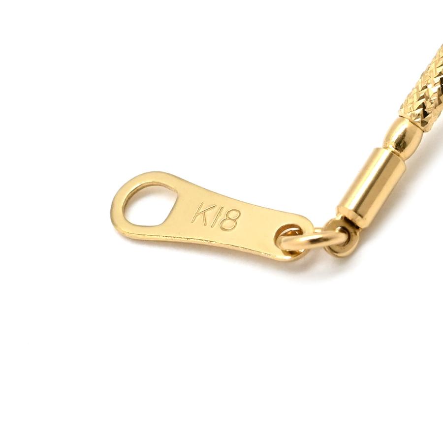 ネックレス オパール ペンダント K18YG オレンジ ダイヤ シェル マルチストーン 花 フワラー フィーレチェーン_6