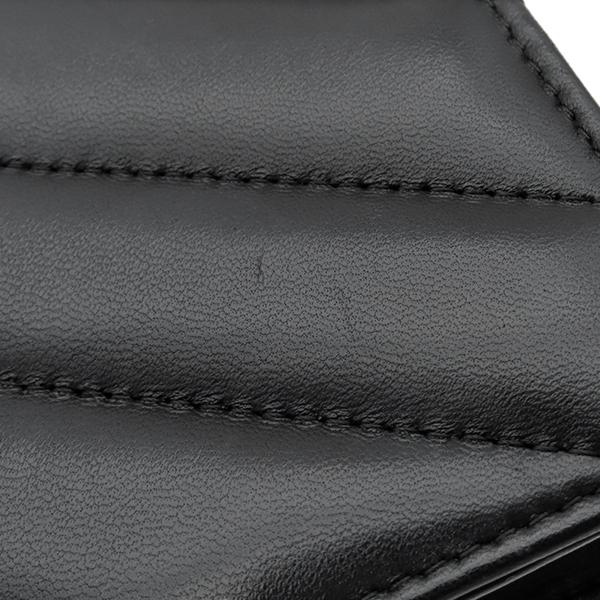 CHANEL チェーンウォレット　レア　細かいシェブロン　ソーブラック CHANEL（シャネル） チェーンウォレット シェブロン Vステッチ レザー