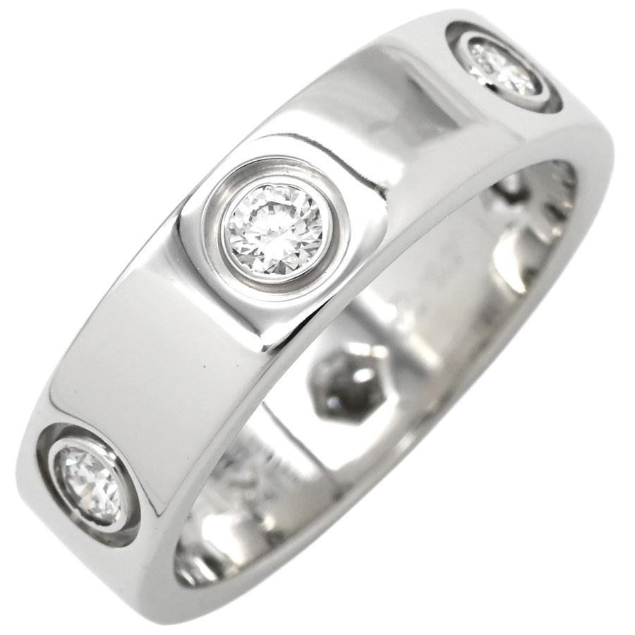 Cartier カルティエ ラブ リング クラシックモデル WG 52 LOVE LOVE（Cartier） カルティエ リング 指輪 ラブリング フルダイヤ