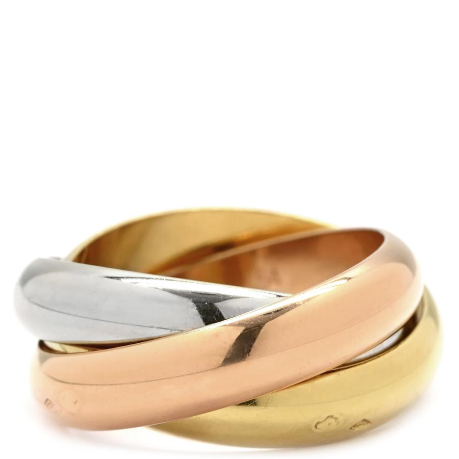 TRINITY（Cartier） カルティエ リング 指輪 ゴールド #54 Au750 18K 3 