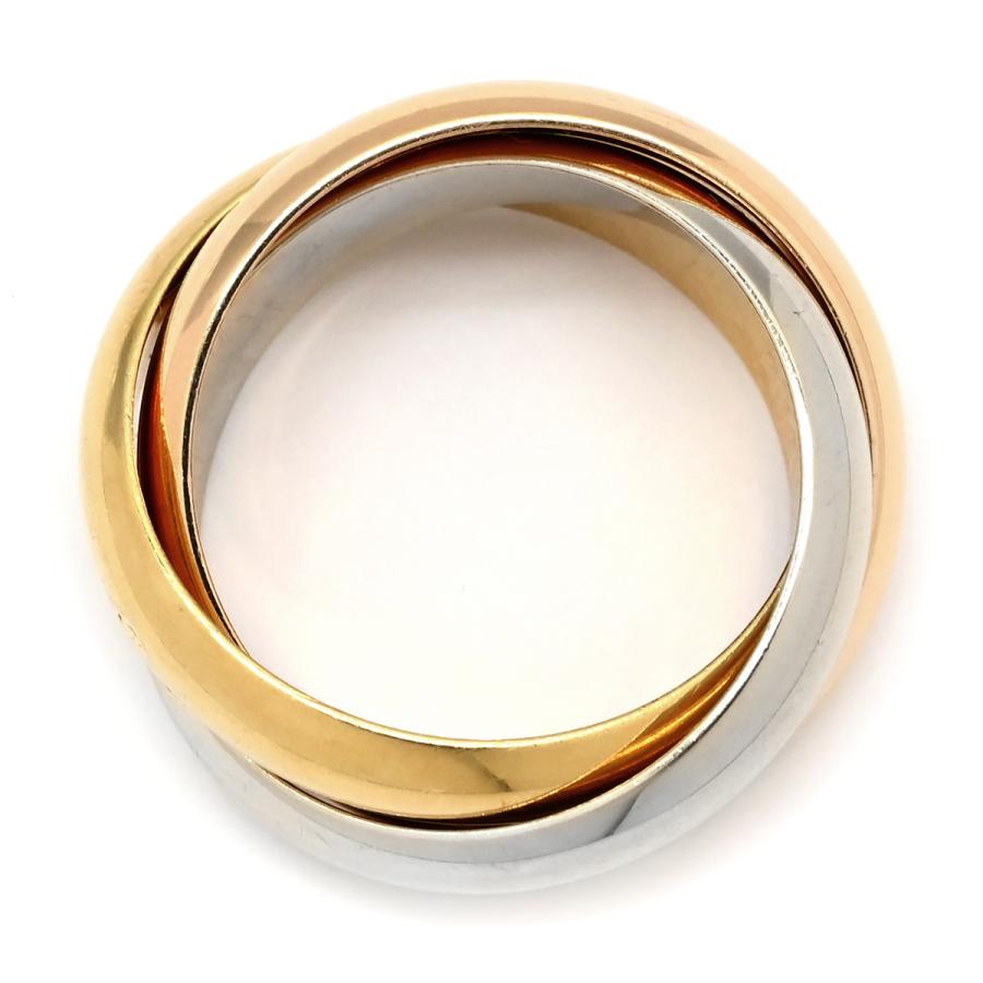 TRINITY（Cartier） カルティエ リング 指輪 ゴールド #54 Au750 18K 3 