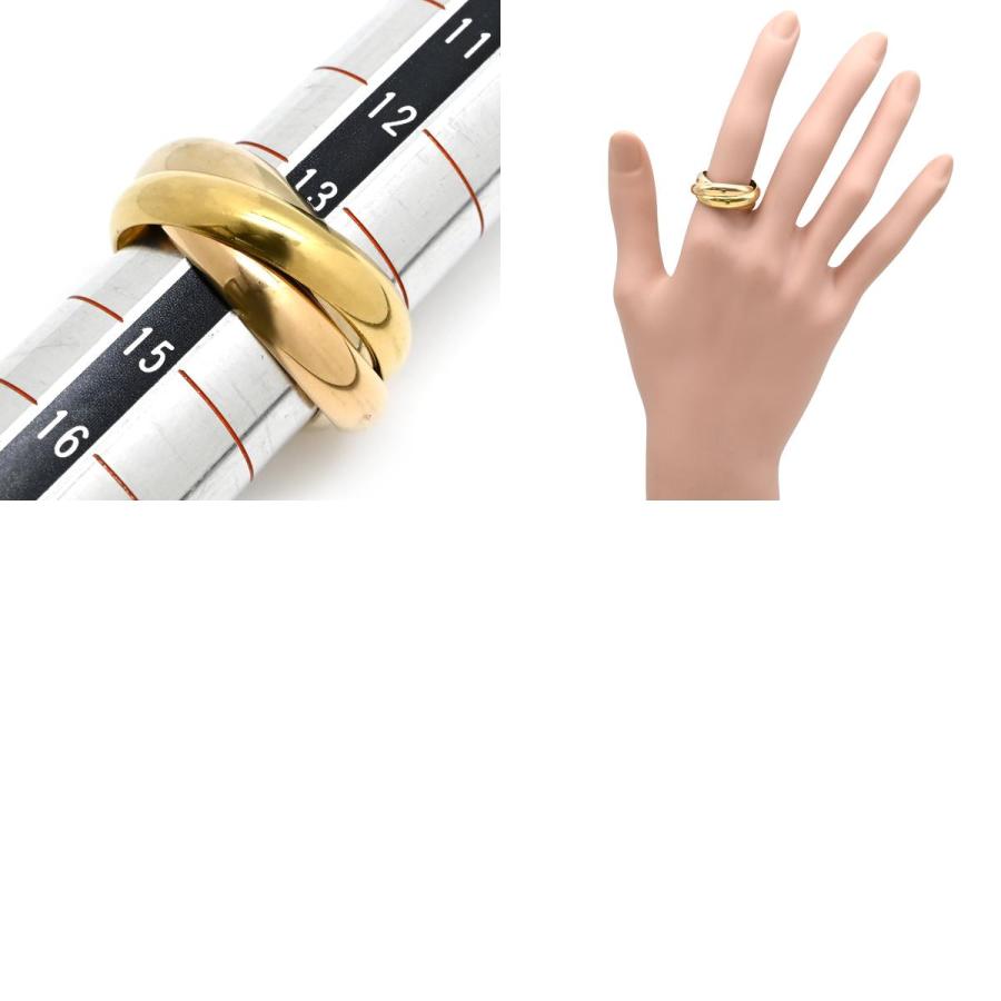TRINITY（Cartier） カルティエ リング 指輪 ゴールド #54 Au750 18K 3 