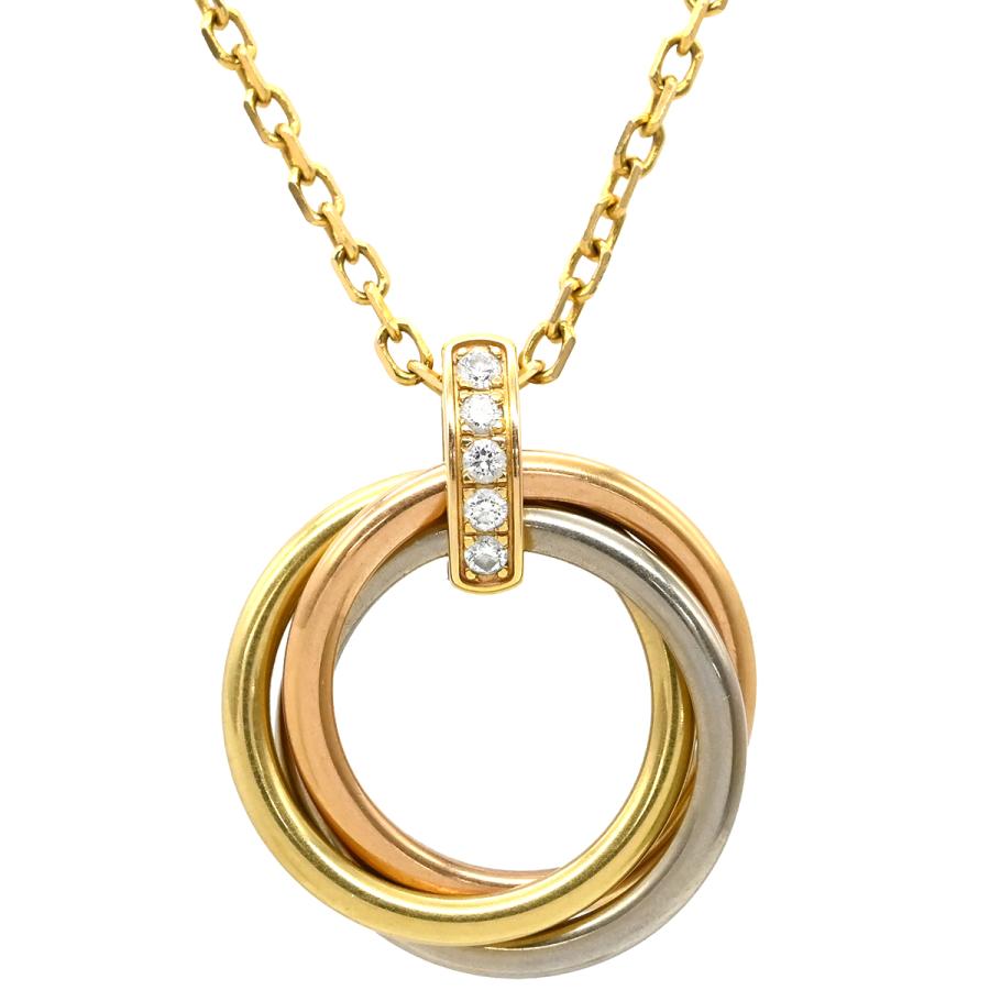 TRINITY（Cartier） カルティエ ネックレス トリニティ K18PG ゴールド