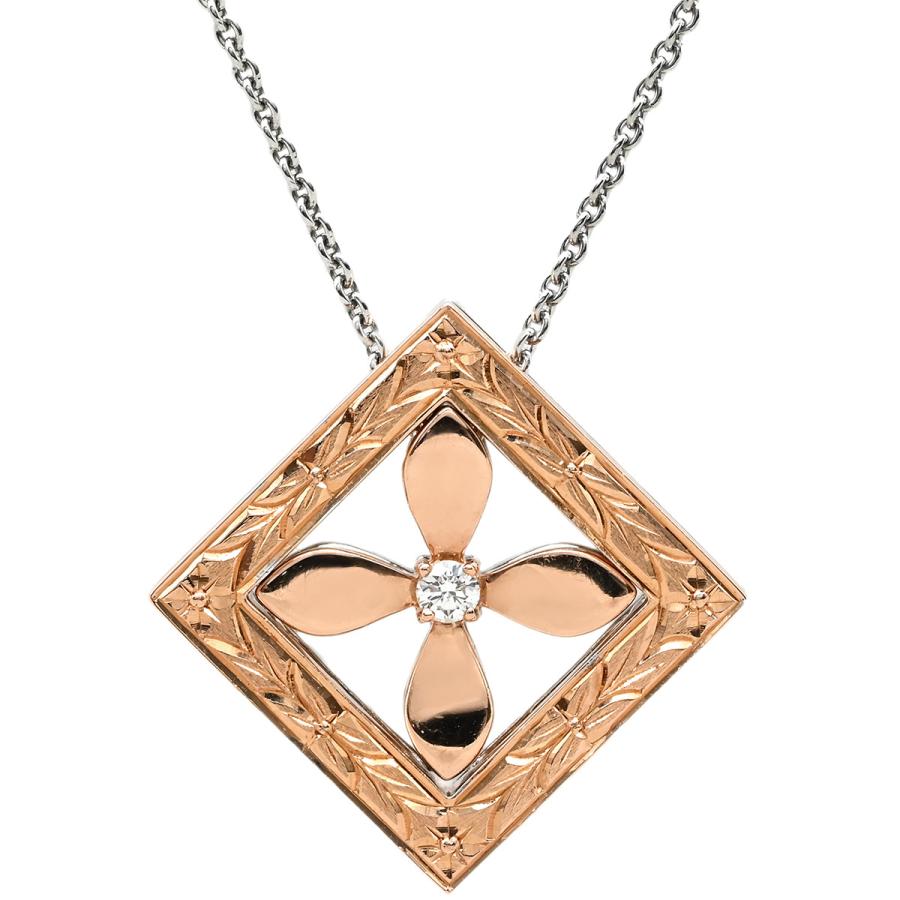 ミキモト ネックレス ダイヤ ペンダント K18WG シルバー MIKIMOTO 18K 