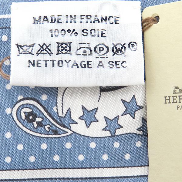 HERMES（エルメス） スカーフ ツイリー H064259S 03 シルク ブルー