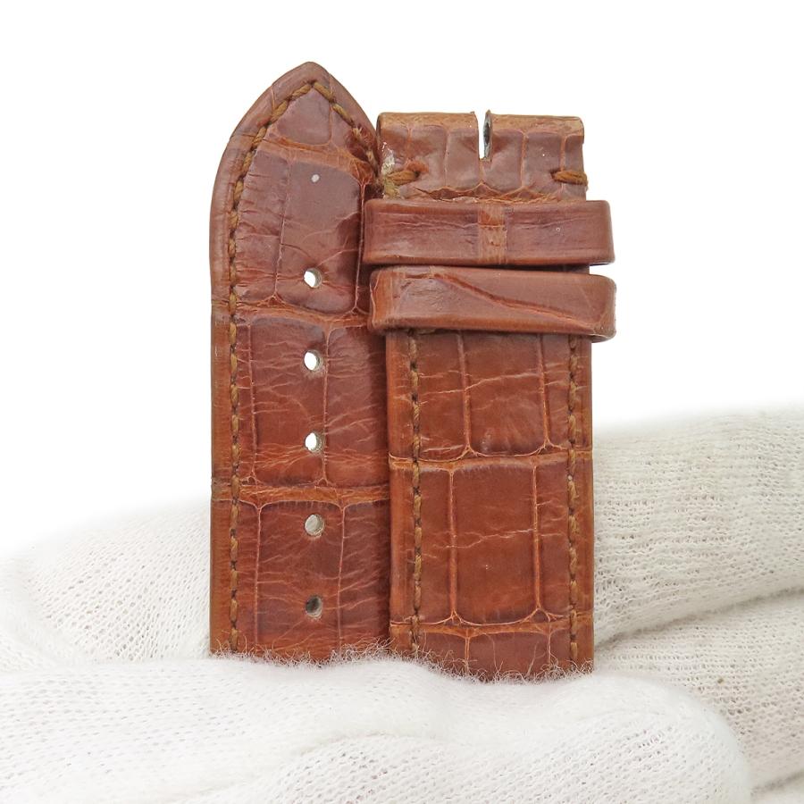 カルティエ 新品同様 純正 替え クロコ バンド ベルト ストラップ 純正GP製尾錠付き 20ｍｍ ブラック 黒 メンズ 腕時計 Cartier（カルティエ） 腕時計パーツ 純正 クロコバンド メンズ 替え